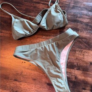Olive Green Bikini Set